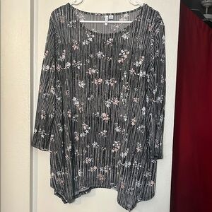 Elle Black and White Boxy Tunic